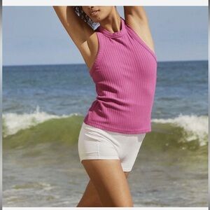 NWT Free People Movement Ribbed Magenta Tank Top